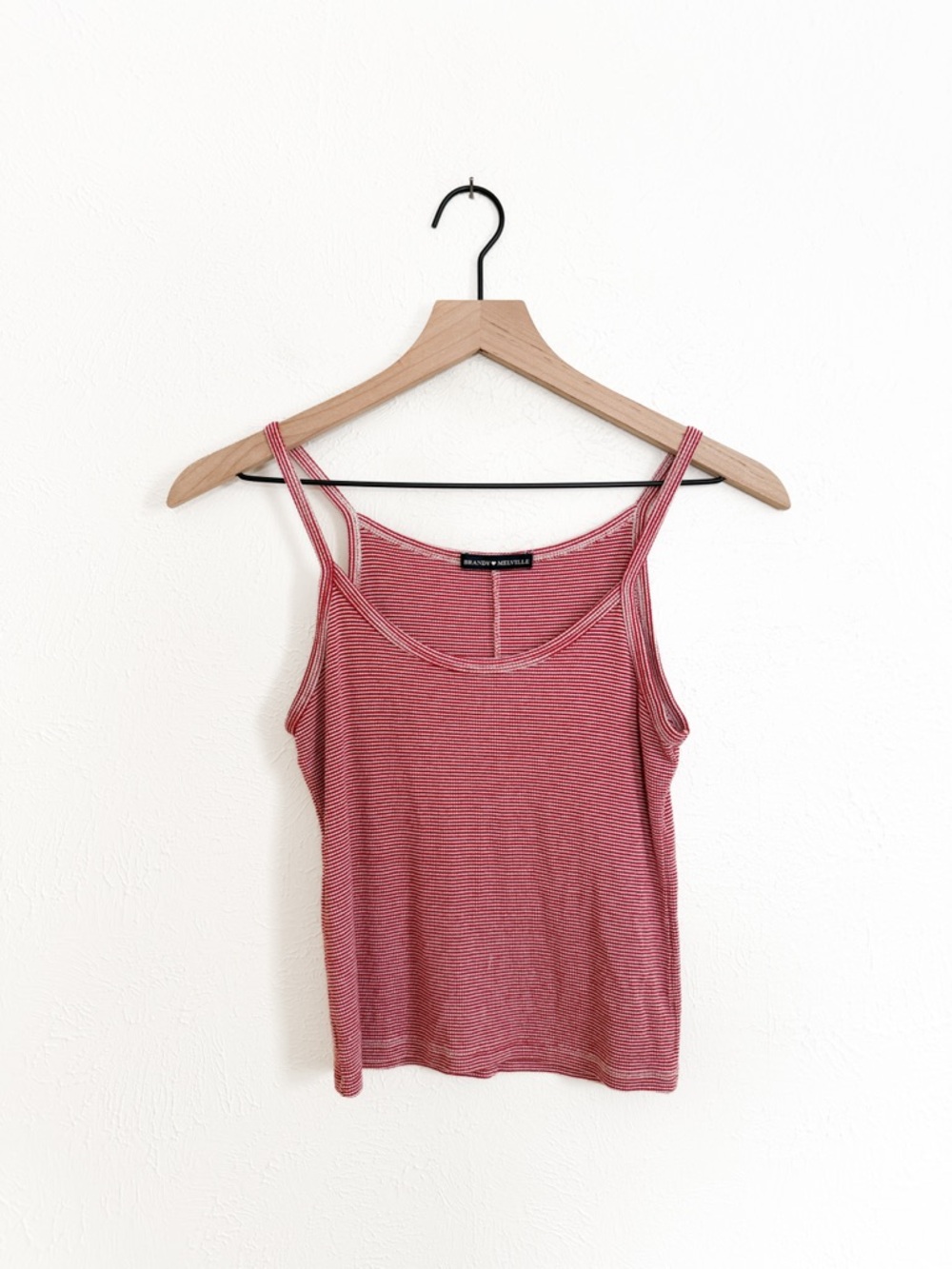 Brandy Melville Red Striped Tank Top